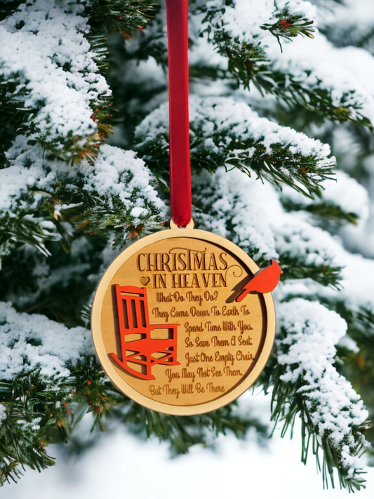 Cardinal Christmas in Heaven Ornament